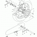 YZ250 (YZ250H2) Заднее колесо