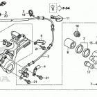CBR600RR Задний торнозной суппорт 2