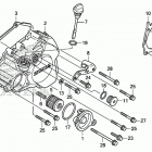 CRF150RB Крышка картера левая