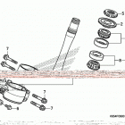 CRF250RX Траверса нижняя