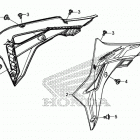 CRF450R Radiator shroud (2)