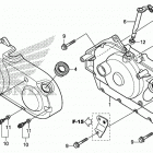 VT750C Крышка картера правая