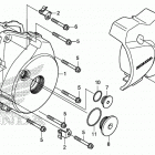 C125A AC Крышка картера левая