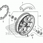 CB500F AC Переднее колесо