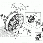 CB500F AC Заднее колесо