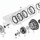 CB500FA AC Сцепление