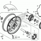 CBR1000S1 Заднее колесо