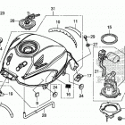 CBR300RA 5AC ТОПЛИВНЫЙ БАК