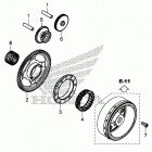 CRF1000D Муфта стартера