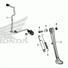CRF1000D2 4AC Подножка