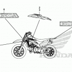 CRF110F A Наклейки