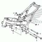 CRF110F AC Рама