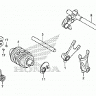 CRF125F A Вилка переключения передач