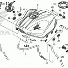 CB500F Топливный бак и насос