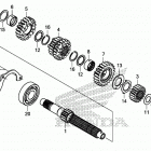CB500F Transmission (mainshaft)