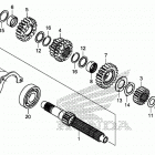 CB500XA Transmission (mainshaft)
