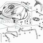 CB650F ТОПЛИВНЫЙ БАК