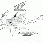 CBR650F Наклейки 1