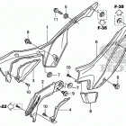 CRF110F БОКОВАЯ КРЫШКА