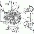 CRF125FB ГОЛОВКА ЦИЛИНДРА