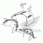 GL1800B Rear center top cover