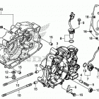 GROM125A Картер двигателя
