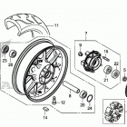 CB500F Заднее колесо