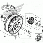 CB500XA Заднее колесо