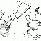CBR1000S1 Верхний обтекатель