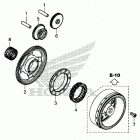 CRF1000D Муфта стартера