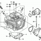 CRF125F ГОЛОВКА ЦИЛИНДРА
