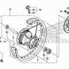 CRF150F Заднее колесо