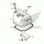 CRF150RB Крышка головки цилиндров