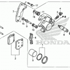 CRF150RB Передний суппорт