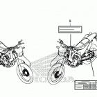 CRF250LA Caution label (1)
