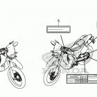 CRF250LA Caution label (2)