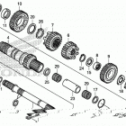 VFR1200XD Transmission (mainshaft)