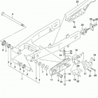 DR,Z125,L Rear swingingarm (dr-z125l9 e28)