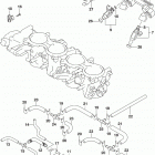 GSX,R750 Throttle body hose  /  joint (gsx-r750l9 e33)