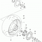 GSX,S1000FA,FYA,FZA Rear wheel gsx-s1000fyal9 e03)