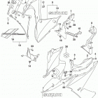 GSX,S1000FA,FYA,FZA Side cowling (gsx-s1000fzal9 e28)