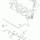 GSX,S750 Throttle body hose  /  joint (gsx-s750zal9 e28)