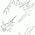 GSX,S750 Frame cover (for ykv)