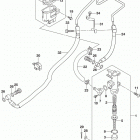GSX,S750 Rear master cylinder (gsx-s750al8 e28)
