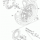DR,Z400SM Заднее колесо