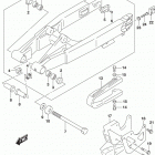 RM85 Rear swingingarm (rm85l7 p28)