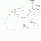 VL1500B Fuel tank front cover