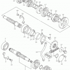 DR Z125,L Transmission (dr-z125l5 e28)