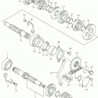 DR Z125,L Transmission (dr-z125l5 e33)