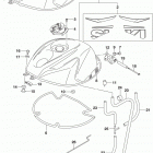 GSX R750 Fuel tank (gsx-r750l5 e28)